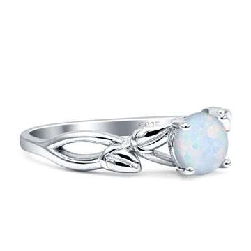 Budding Willow Solitaire Ring